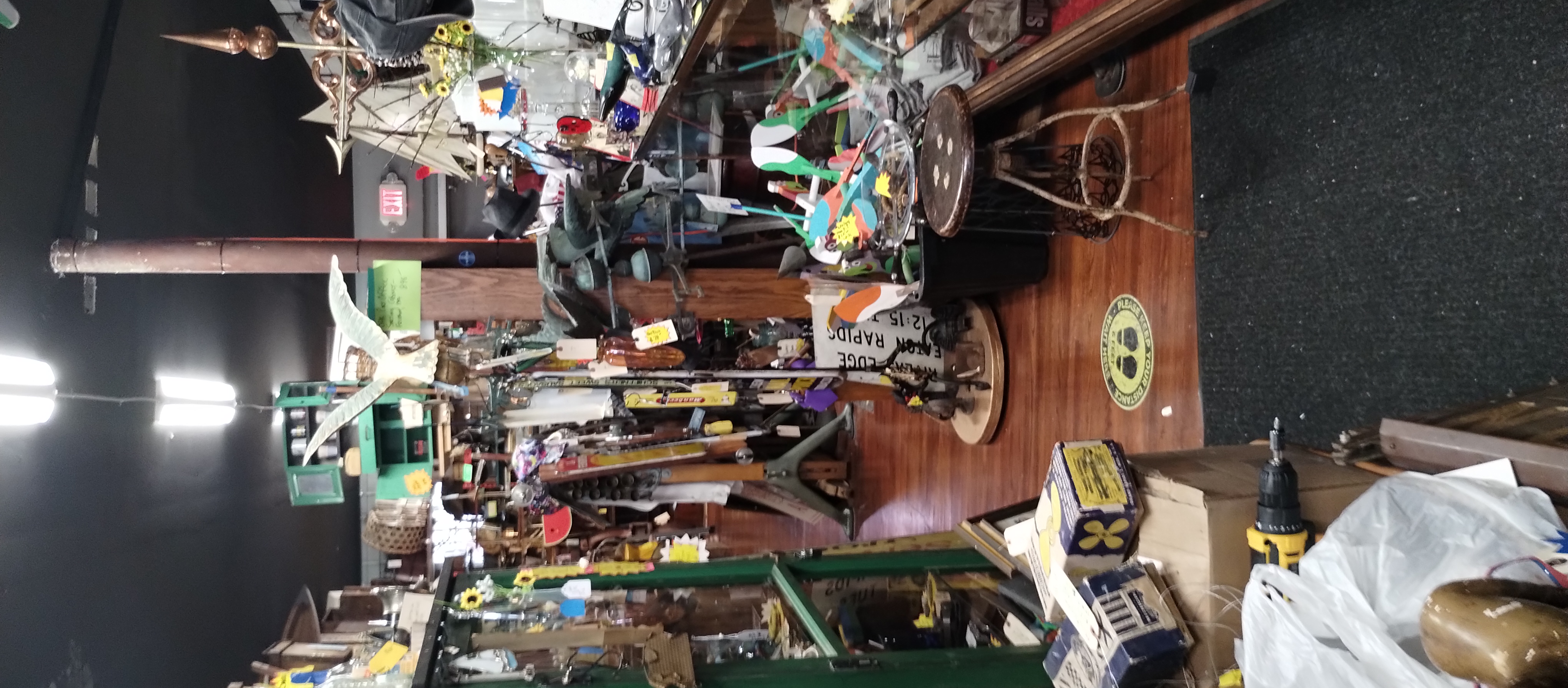 Collection of vintage oil and advertising signs